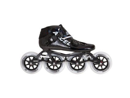 Kolečkové brusle Powerslide Accel Black 110 (Velikost koleček 110mm, Velikost 40)