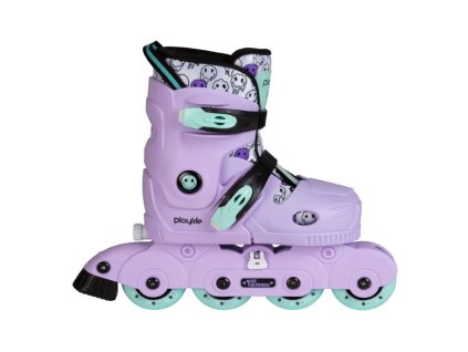 Dětské kolečkové brusle Playlife Smile Girls ADJ. (Velikost koleček 60mm, Velikost 26-29)