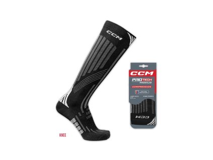 Podkolenky CCM Pro-Tech Compression Sock (Velikost M, M (37-40), Varianta Senior)