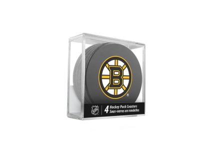 Fanouškovský puk NHL Coasters Cube (Tým Boston Bruins)