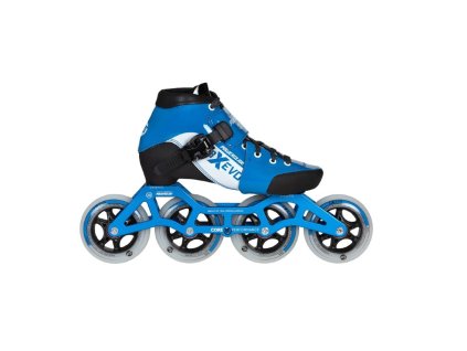 Dětské kolečkové brusle Powerslide 3X Adj. Evo Blue/White (Velikost koleček 84mm, Velikost 31-34)