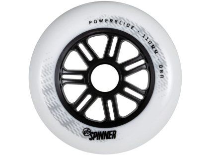 Kolečka Powerslide Spinner White (3ks) (Tvrdost 88A, Velikost koleček 100mm)