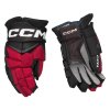 Rukavice CCM Jetspeed FT8 JR (Barva Černá-Červená, Velikost 10", Varianta Junior)