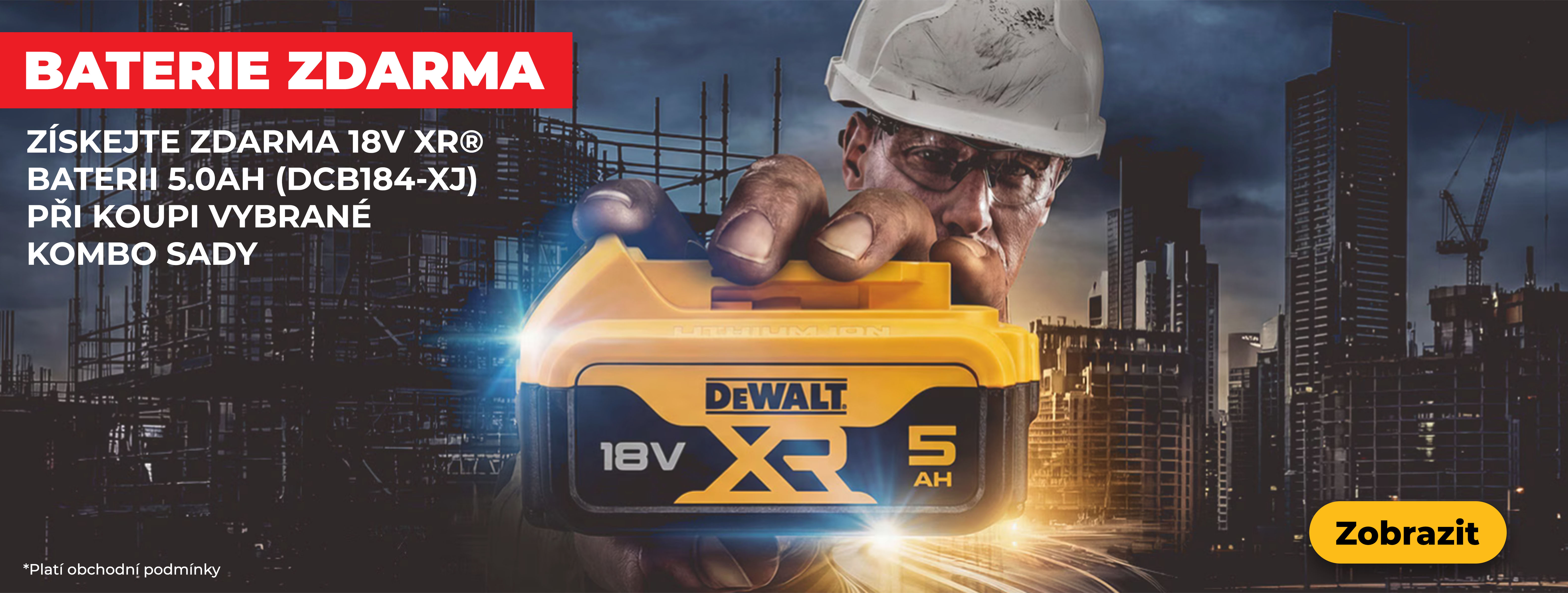 Baterie zdarma DEWALT