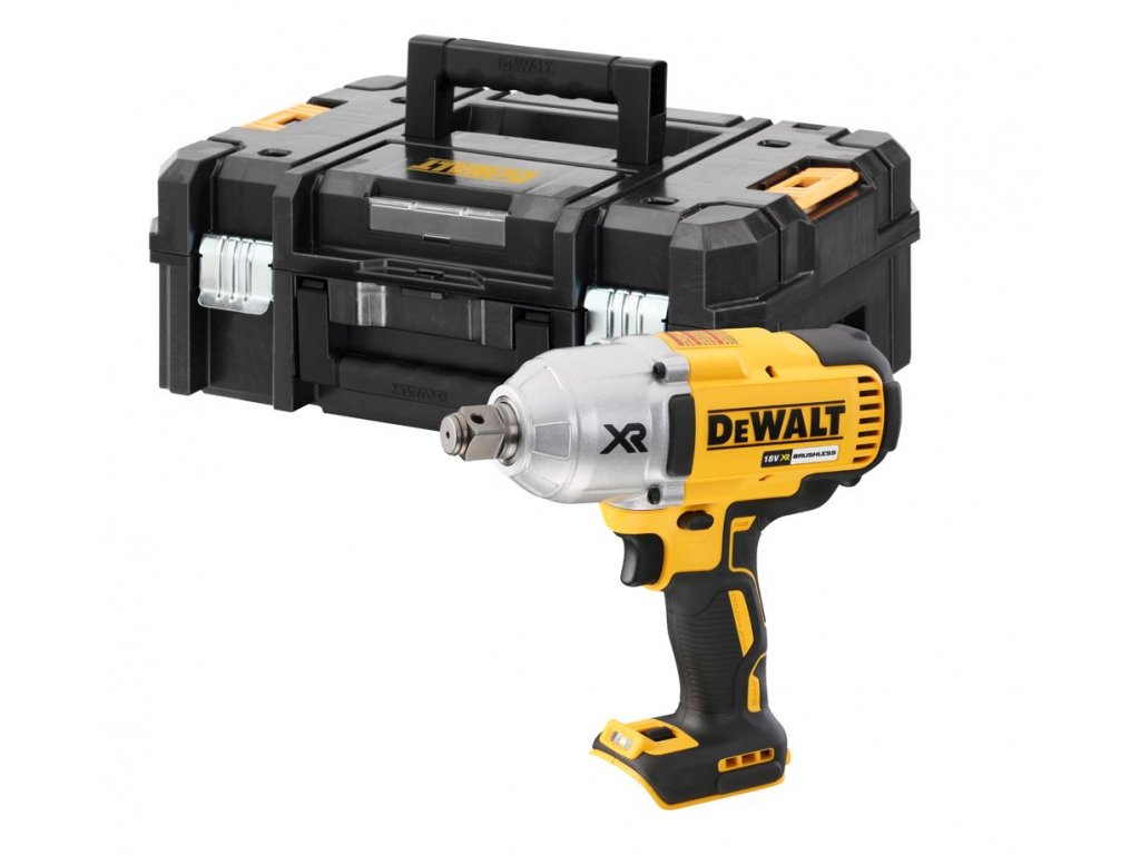 DCF897NT DEWALT 18V AKU BEZUHLÍKOVÝ RÁZOVÝ UTAHOVÁK 3/4", BEZ AKU A  NABÍJEČKY, KUFR T-STAK - Dewalt-morava.cz