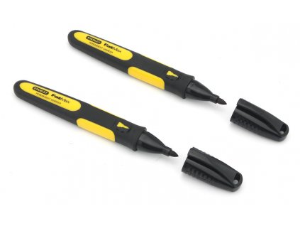 0-47-312 STANLEY FATMAX 2X ČERNÝ PERMANENTNÍ ZNAČKOVAČ S JEMNÝM HROTEM
