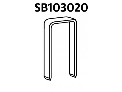 BOSTITCH kartonážní sponky SB103020 10-15 mm, pozink 2100-2900ks (D?lka SB10302010Z spony - 10 mm, pozink 2900ks)