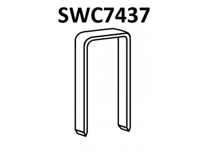 BOSTITCH kartonážní sponky SWC7437 15-19 mm, pozink 24000ks (D?lka SWC743715-1MZ spony SWC7437 - 15 mm, pozink 24000ks)