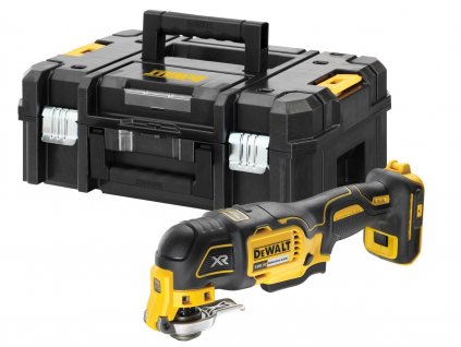 DCS356NT DeWALT 18 VOLT AKU BEZUHLÍKOVÁ OSCILAČNÍ MULTIBRUSKA S  PŘÍSLUŠENSTVÍM, BEZ BATERIE A NABÍJEČKY, KUFR T-STAK