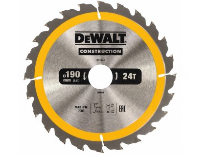 DT1944 DeWALT Pilový kotouč pro kot. pily 190x30mm, 24 zub. ATB 20°, rychlý podélný řez, šířka 1,7mm