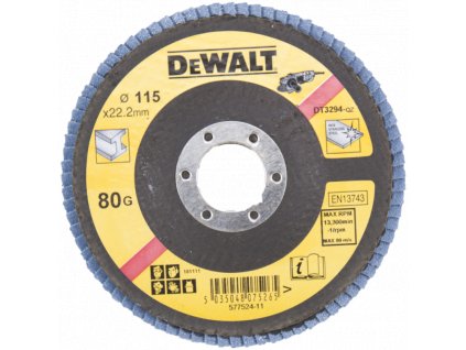 1844 dt3294 dewalt brusny lamelovy kotouc na kov plochy 115x22 2x80g flat typ 27