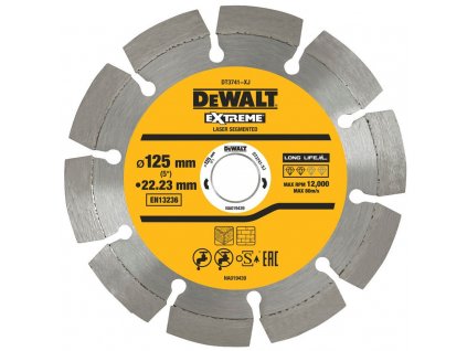 DT3741 DeWALT Laser kotouč pro stavební materiály/beton - pro suché řezání 125x22,2mm