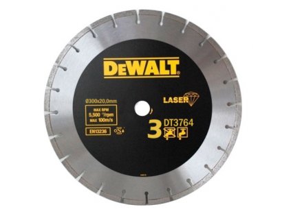 1512(1) dt3764 dewalt diamantovy laser kotouc pro tvrde materialy zulu mokre a suche rezani 300x20mm