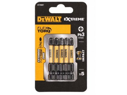 DT7999T DEWALT SADA BITŮ 5 KS, PH3 X 57 MM EXTREME TORSION