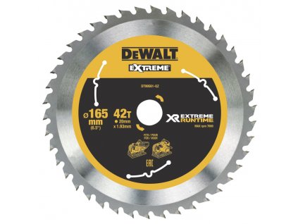 DT99561 DEWALT PILOVÝ KOTOUČ FLEXVOLT PRO KOT. PILY 165X20 42 ZUBŮ