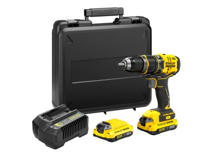 SFMCD721D2K-QW 18 V STANLEY® FATMAX® V20 DVOURYCHLOSTNÍ PŘÍKLEPOVÁ AKU-VRTAČKA