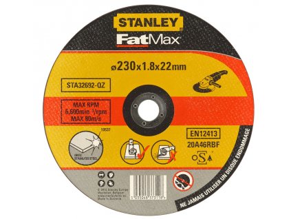 STA32692 STANLEY FATMAX ŘEZNÝ KOTOUČ ⌀230 X 22,2MM X 1,8MM NA NEREZ OCEL