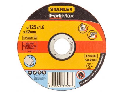 STA32627 STANLEY FATMAX ŘEZNÝ KOTOUČ ⌀125 X 22,2MM X 1,6MM NA HLINÍK