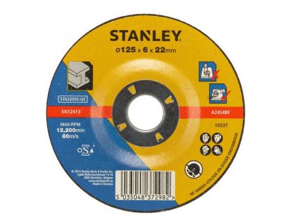 STA32055 STANLEY FATMAX VYPOUKLÝ BRUSNÝ KOTOUČ ⌀125 X 22,0MM X 6,0MM NA KOV