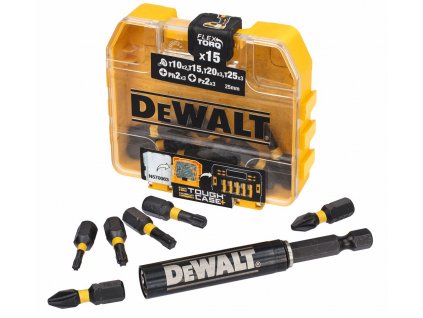 DT70577T DEWALT FLEXTORQ 16DÍLNÁ SADA ŠROUBOVACÍCH BITŮ