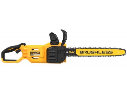 DCMCS574X1 DEWALT 54 VOLT FLEXVOLT AKU BEZUHLÍKOVÁ ŘETĚZOVÁ PILA 45 CM LIŠTA, 1 X 9,0AH BATERIE, NABÍJEČKA, KUFR