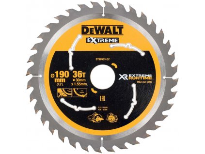 DT99563 DEWALT FLEXVOLT PILOVÝ KOTOUČ 190 X 30MM, 36 ZUBŮ