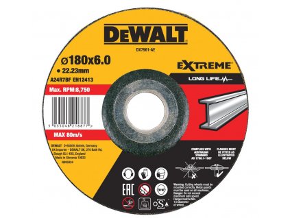 DX7961-AE DEWALT BRUSNÝ KOTOUČ 180 X 6,0 X 22,23 MM NA KOVY