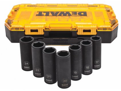 DWMT74737-0 DEWALT 7DÍLNÁ SADA PRODLOUŽENÝCH 1/2" HLAVIC