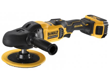 DCM849P2 DEWALT 18V XR BEZUHLÍKOVÁ ROTAČNÍ LEŠTIČKA 125 - 180 MM, 2 X BATERIE 5,0 AH, NABÍJEČKA, KUFR T-STAK