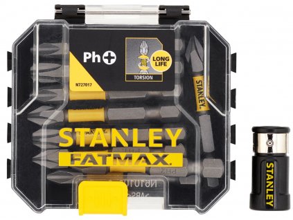 STA88564 STANLEY FATMAX 10DÍLNÁ SADA 50MM TORZNÍCH BITŮ S DRŽÁKEM BITŮ