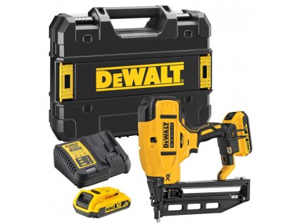 DCN662D2 DEWALT AKU 18V BEZUHLÍKOVÁ DOKONČOVACÍ HŘEBÍKOVAČKA, 2 X 2,0 AH, NABÍJEČKA, KUFR T-STAK