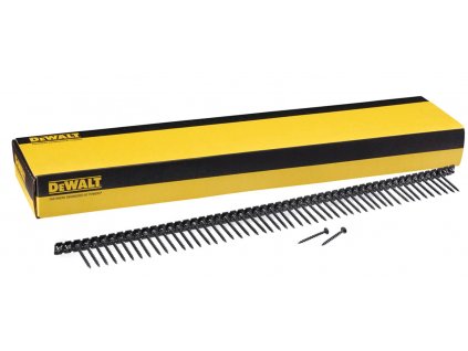 DWF4100550 DEWALT PÁSKOVANÉ VRUTY DO SÁDROKARTONU 3,5 X 55MM, HRUBÝ ZÁVIT, 1000KS/BAL