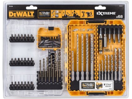 DT70760 DEWALT 68DÍLNÁ SADA SDS PLUS EXTREME2 VRTÁKŮ A BITŮ