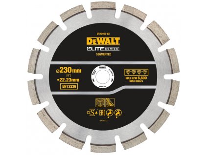 DT20466 DEWALT 230 X 22,23 MM SEGMENTOVÝ DIAMANTOVÝ KOTOUČ ELITE