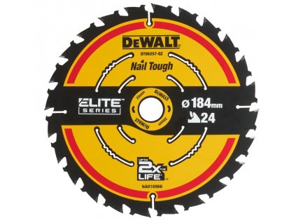 DT90257 DEWALT PILOVÝ ELITE KOTOUČ 184 X 20 MM, 24 ZUBŮ