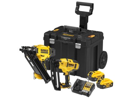 DCK246P2T DeWALT 18 VOLT AKU BEZUHLÍKOVÁ KOMBO SADA HŘEBÍKOVAČEK DCN692 A DCN660, 2 X 5,0AH AKU XR LI-ION, NABÍJEČKA, T-STAK