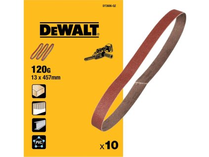 DT3606-QZ DEWALT BRUSNÉ PÁSY, 10 KS, 13 X 457 MM, 120 G