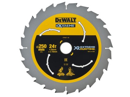 DT99571 DEWALT FLEXVOLT PILOVÝ KOTOUČ 250 X 30 MM, 24 ZUBŮ