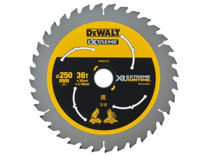 DT99572 DEWALT FLEXVOLT PILOVÝ KOTOUČ 250 X 30 MM, 36 ZUBŮ