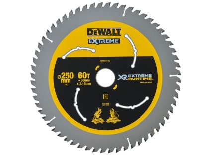 DT99573 DEWALT FLEXVOLT PILOVÝ KOTOUČ 250 X 30 MM, 60 ZUBŮ