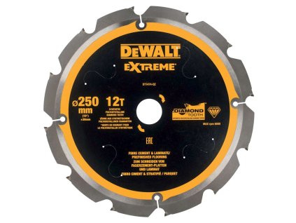 DT1474 DEWALT PILOVÝ KOTOUČ EXTREME 250 X 30 MM, 16 ZUBŮ