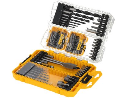 DT70785-QZ DEWALT 100DÍLNÁ SADA BITŮ A VRTÁKŮ V POUZDRU