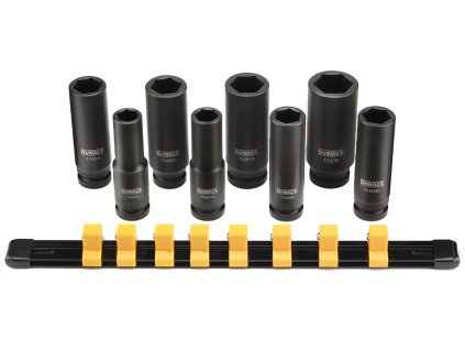 DWMT86090-0 DEWALT 8DÍLNÁ SADA 1/2" HLUBOKÝCH HLAVIC