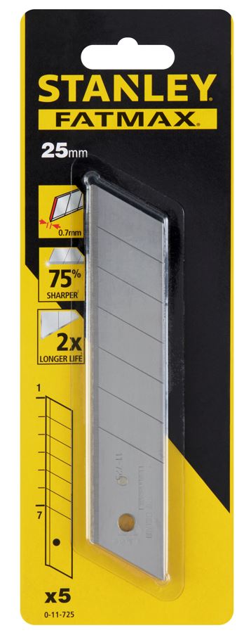 0-11-725 STANLEY FATMAX® ODLAMOVACÍ ČEPELE - 25 MM (5 KS)