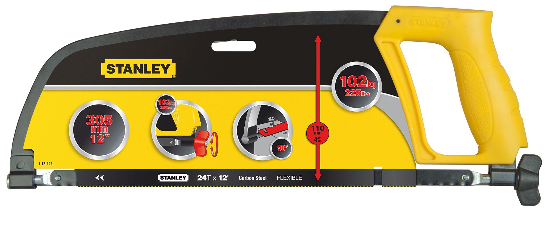 1-15-122 STANLEY PILA NA ŽELEZO S REVOLVEROVOU RUKOJETÍ