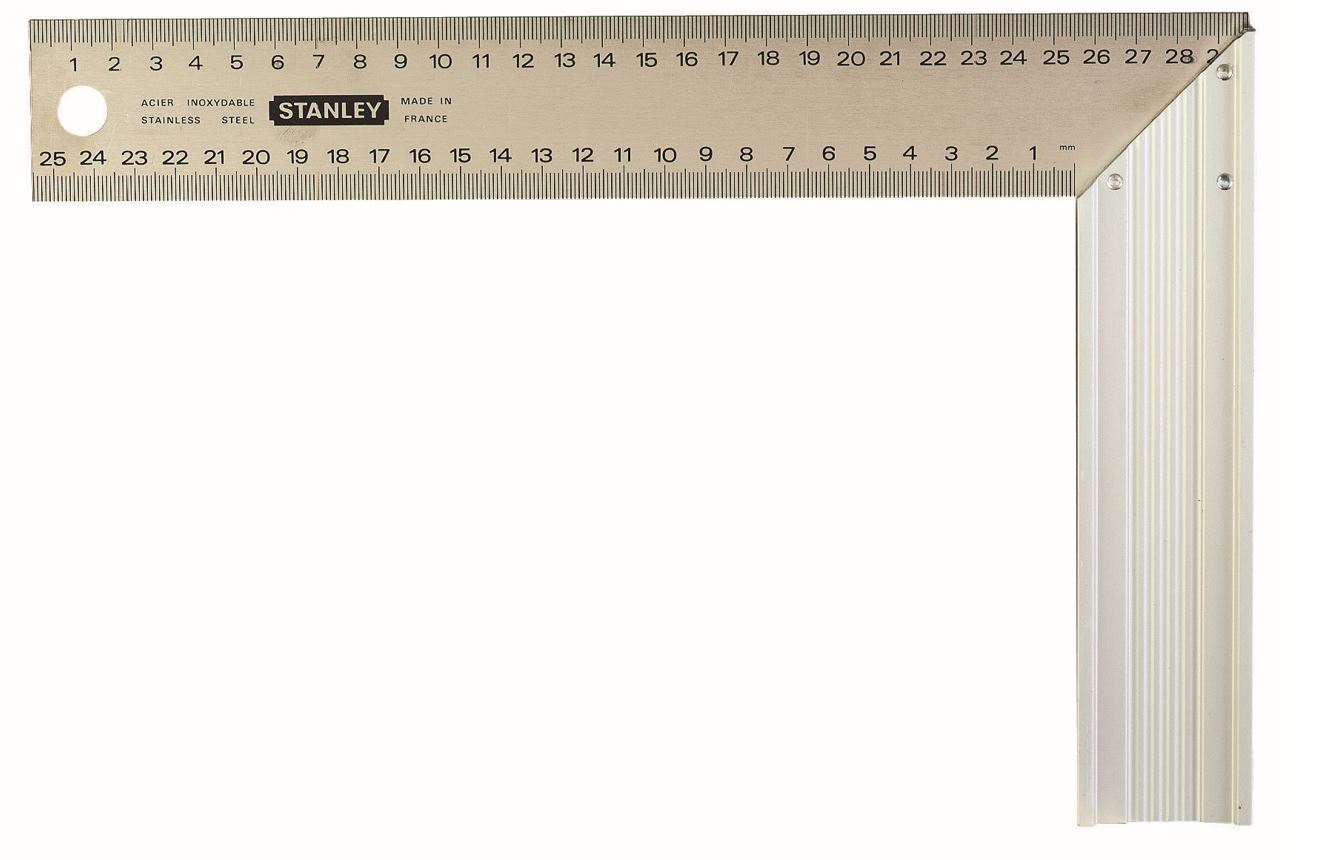 1-45-686 STANLEY OCELOVÝ TESAŘSKÝ ÚHELNÍK, DÉLKA 200MM, ŠÍŘKA 300MM