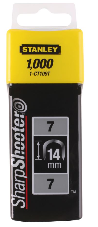 1-CT109T STANLEY SPONKY NA KABELY - TYP 7 CT100, 14MM, 1000KS