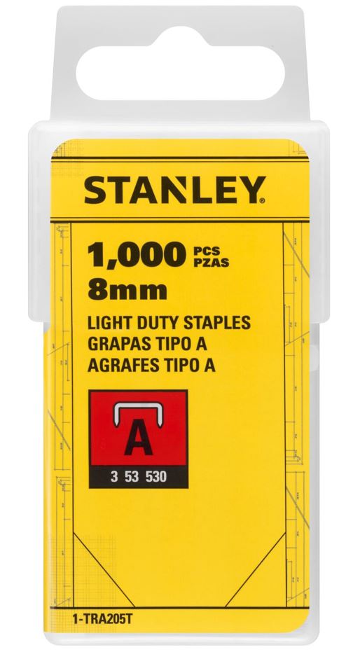 1-TRA205T STANLEY LD SPONKY 8MM, 1000KS - TYP A 5/53/530