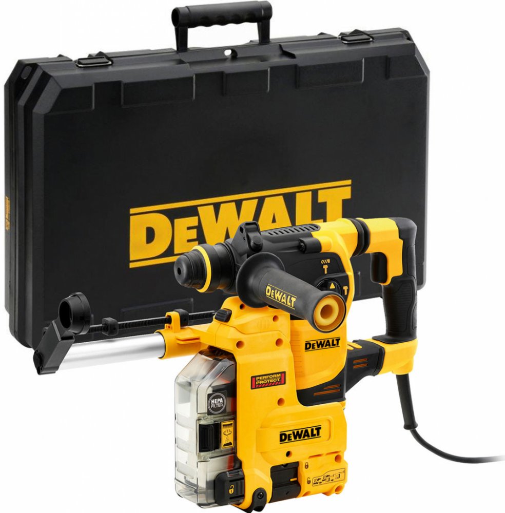 D25335K DEWALT SDS-PLUS KOMBINOVANÉ KLADIVO S INTEGROVANÝM ODSÁVÁNÍM PRACHU