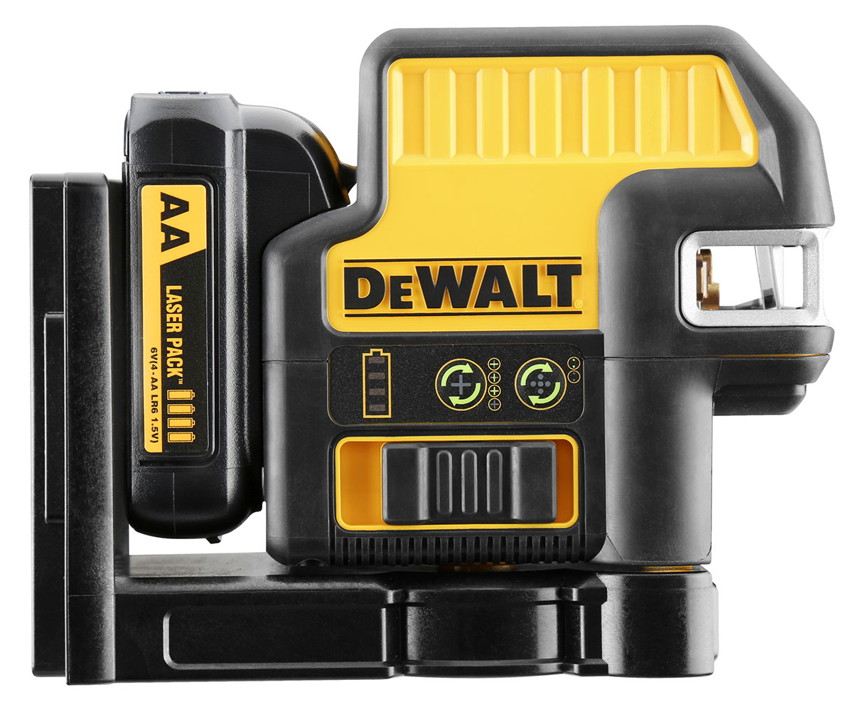 DCE0822D1G DeWALT Aku křížový zelený laser s olovnicí 10,8V, 1x2,0Ah XR Li-Ion